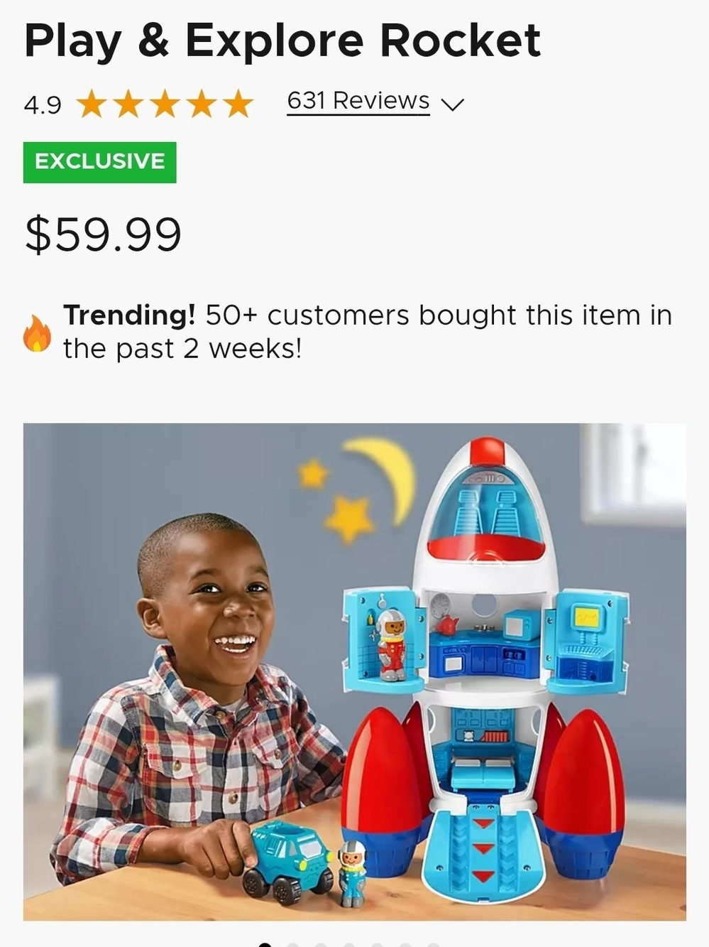 Play & Explore Rocket Toy